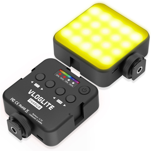 Vloglite T64RGB Kit de démarrage pour vlogging Smartphone Téléphone Éclairage Mains Libres Blog <span class=keywords><strong>Youtube</strong></span> Caméra Pour Usb C Voyage Débutants Vloggin - Product Image 3