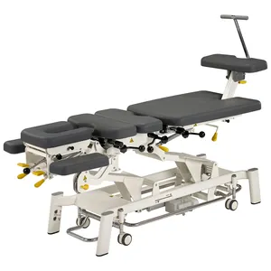 MtFairworth-360 Elétrico estacionário ajustando portátil tração gota quiropraxia tratamento tabela fisioterapia cama tração cama