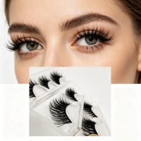 Faux cils doux et légers. pour les styles de maquillage européens et américains. Peut être personnalisé