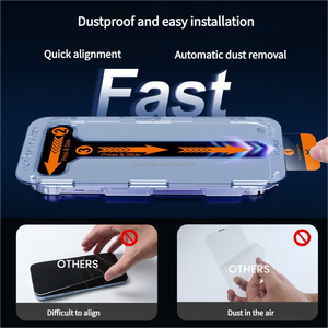 Peep-Proof 9H Confidentialité Anti-<span class=keywords><strong>espion</strong></span> Téléphone Mobile Film de verre trempé sans poussière Installation facile Protecteur d'écran pour <span class=keywords><strong>Iphone</strong></span> 17 16 15 - Product Image 6