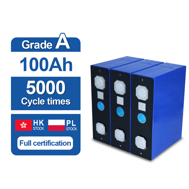 EU Stock LiFePO4 3.2V 100Ah Liquid Battery Cell 5C Discharge Rate 5000 Cycles -20~60 for Electric Vehicles & Scooters Lithium
