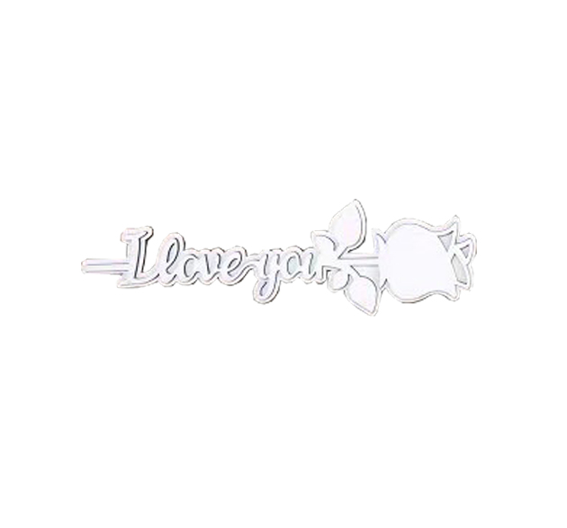 White I Love You Rose