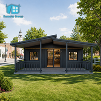 Villa miniature de luxe verte, maison préfabriquée triangulaire en kit, fabriquée en Chine, 3 chambres avec salle de bain
