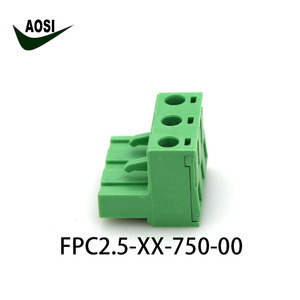 PCBสีเขียวพลาสติกปลั๊กสกรูเปลี่ยนDinkleไฟฟ้าขั้วต่อFPC2.5-XX-750-00 Pluggable Terminalsบล็อกตัวเชื่อมต่อ - Product Image 6