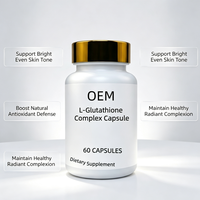Capsules de L-Glutathion Complexe Marque Blanche OEM, 60 Comprimés, Complément Alimentaire