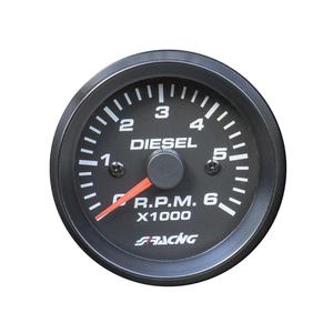 Tacómetro Simoni Racing de 2 Pulgadas, Línea Negra, para Diésel, Piezas de Rendimiento, Mejora de Vehículos - Product Image 1