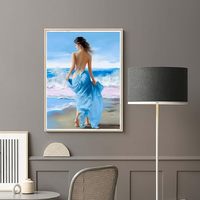 Offre Spéciale décor à la maison bricolage peinture par numéros Kits pour enfants/adultes mur Art Sexy fille peint à la main peinture à l'huile par numéros