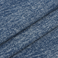 Tissu en jean pour enfants imprimé flocons de neige, motif cowboy, en denim délavé, 100 % acrylique, résistant à l'abrasion, largeur 43/44 pouces