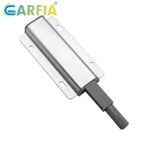 GARFIA Loquet magnétique en alliage d'aluminium pour porte et tiroir, aimant puissant, butée de porte pour quincaillerie de meubles