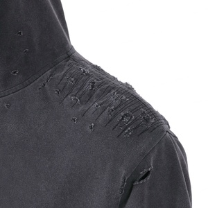 เสื้อฮู้ดแบบสวมหัวสำหรับผู้ชายผ้าคอตตอนโอเวอร์ไซส์พิมพ์ลายดิจิตัลโอเวอร์ไซส์ผ้าซักแบบกำหนดเอง - Product Image 4