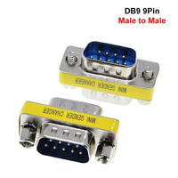 MINI adaptador de cambiador de género de 9 pines RS232 Com D-Sub VGA enchufe conectar-sata a Usb, 1 unidad