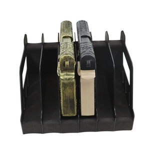 Estante de almacenamiento para pistolas de juguete, soporte de exhibición multiusos negro con 6 compartimentos para pistolas de juguete de 8 a 13 años, unisex - Product Image 3