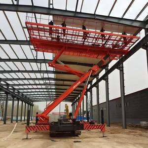Plateforme élévatrice hydraulique inversée de type chenillé pour la pose de carreaux en hauteur, intégrée et automatique, pour structures en acier - Product Image 3