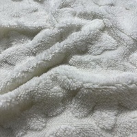 Nouvelle arrivée simple face 230Gsm 100% Polyester motif fleuri tricoté Jacquard Sherpa velours polaire tissu pour vêtements couverture