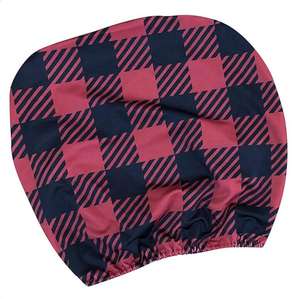 Housses d'appui-tête à carreaux <span class=keywords><strong>de</strong></span> buffle rouge et noir <span class=keywords><strong>de</strong></span> Noël pour accessoires automobiles d'intérieur <span class=keywords><strong>de</strong></span> voitures - Product Image 1