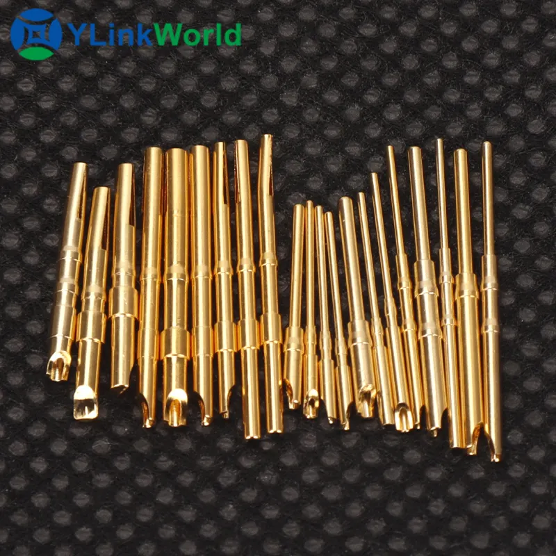 Tùy biến chất lượng cao kết nối nam nữ liên hệ với thiết bị đầu cuối pins Brass POGO Pin mùa xuân liên hệ với pin nhà máy