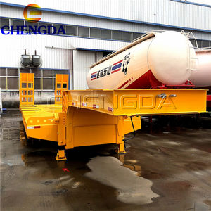 Semirremolque de plataforma baja de 4 <span class=keywords><strong>ejes</strong></span>, 80-100 toneladas, súper resistente, con cierres para contenedores - Product Image 2