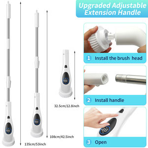 <span class=keywords><strong>Cepillo</strong></span> <span class=keywords><strong>de</strong></span> Limpieza Inalámbrico <span class=keywords><strong>para</strong></span> Bañera, con Mango Largo, 9 Cabezales Reemplazables, Ecológico, <span class=keywords><strong>de</strong></span> PP - Product Image 2