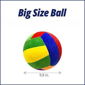 OEM 7,9 "Kickball lavable seguro cubierta de material de gamuza suave con tubo de inflado de globos para ejercicios al aire libre en interiores voleibol - Product Image 2