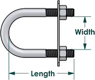 Stainless Steel Din3570 <strong>Ubolt</strong> M10 Hardware Galvanized Clamps Steel Flat Fastener Drop Forged Stainless Carbon Grade 8.8 Bolts - Product Image 5