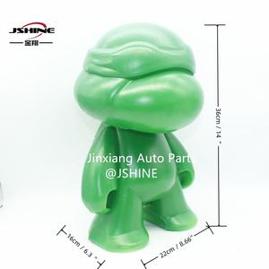 Mascota de Tortuga Ninja con los Ojos Vendados, Verde, de 14 Pulgadas, para Camiones, Remolques y SUV, con Nuevo Imán en la Parte Posterior para Publicidad, JSHINE, Plástico - Product Image 6