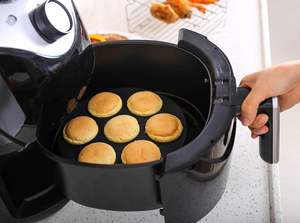 Personalización reutilizable rectángulo grueso sin palo freidora de aire revestimientos de ollas de silicona para freidora de aire Ninjas - Product Image 5