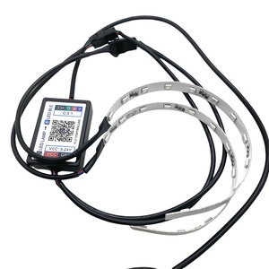 Kit de Anillos LED Demon Eyes con <span class=keywords><strong>Control</strong></span> por Aplicación, Ojos de Demonio, <span class=keywords><strong>Halo</strong></span> de Repuesto para Lentes de Proyector Xexon, AUTO IDEAL 12V, Garantía de 12 Meses - Product Image 1