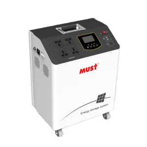 MUST الولايات المتحدة الأمريكية أمريكا الجنوبية 220v 1000w 2400w متوفر بالمخزون المطعم المنزل في الهواء الطلق 3600wh مأخذ بنك الطاقة الشمسية برج المحمولة 3000w محطة الطاقة 5000wh