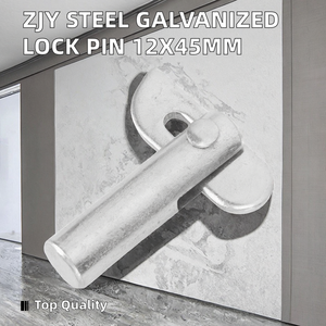 ZJY Meilleur Prix Goupille de Verrouillage en Acier Galvanisé Q235 12MM*45MM Accessoires pour Échafaudages à Cadre Pièces d'Échafaudage pour Échelles Garantie 3 Ans - Product Image 2