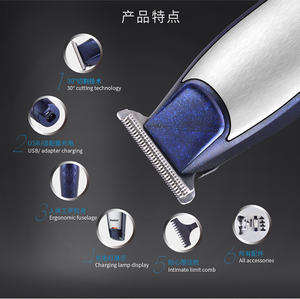 <span class=keywords><strong>Kemei</strong></span> <span class=keywords><strong>Km</strong></span>-<span class=keywords><strong>5021</strong></span> Nouveau, Tondeuse à cheveux électrique à lame en acier inoxydable rechargeable, Tondeuse à cheveux professionnelle - Product Image 5