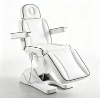 Table de massage électrique hydraulique pour soins du visage et spa, avec coussin en cuir PU, lit de traitement réglable pour salon de beauté - Portable
