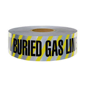 Cinta de advertencia naranja para líneas de petróleo enterradas de 3 pulgadas de ancho, cinta de marcado de riesgos de polietileno - Product Image 3