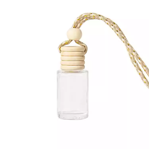 Direct Sales Compact 10ML Cylinder <strong>Car</strong> <strong>Diffuser</strong> Glass Bottle with Screw Cap and Lanyard Minimalist Style - Product Image 5