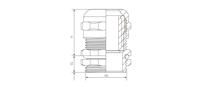 Presse-étoupe en laiton nickelé de qualité supérieure IP68, filetage M10 à M63, pour équipement industriel antidéflagrant, prix usine