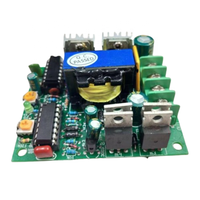 Module convertisseur de puissance DC-AC 150W à onde modifiée, 12V DC vers 220V 50Hz/60Hz, carte de circuit d'onduleur, amplificateur de batterie au lithium
