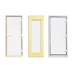 ساونا الجافة غرفة البخار حجم يمكن تخصيص البني الداكن البخار ساونا أبواب زجاجية - Product Image 2