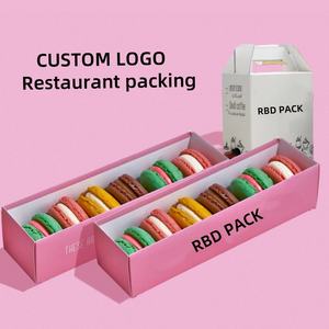 Impression personnalisée OEM Pack <span class=keywords><strong>Restaurant</strong></span> <span class=keywords><strong>à</strong></span> <span class=keywords><strong>emporter</strong></span> boulangerie beignets papier boîte/sac alimentaire Sushi gâteau Cookie pain carton - Product Image 4