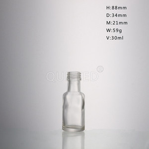 Mini bouteille <span class=keywords><strong>d</strong></span>'esprit hermétique en verre à <span class=keywords><strong>alcool</strong></span> transparent <span class=keywords><strong>de</strong></span> 1 oz Offre Spéciale avec bouchon bouteilles miniatures faveur <span class=keywords><strong>de</strong></span> fête pour mariage - Product Image 3