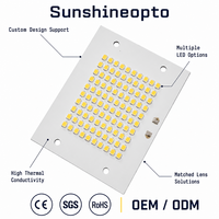 Carte PCB en aluminium personnalisée 100 LED SMD 3030 10S10P 85,4x65,4mm haute puissance pour éclairage industriel et lampadaires