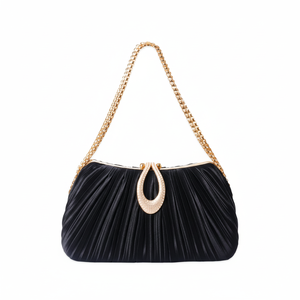 Bolsa de fiesta brillante para mujer con diamantes y cristales, de mano, con forma de calavera y helado, con pedrería y diseño en - Product Image 1