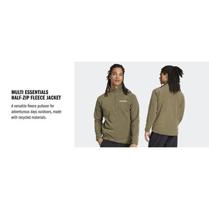 Giacca da Escursionismo in Pile con Mezza Zip Adidas Terrex Multi Essentials per Uomo, Ideale per l'Inverno - Product Image 5