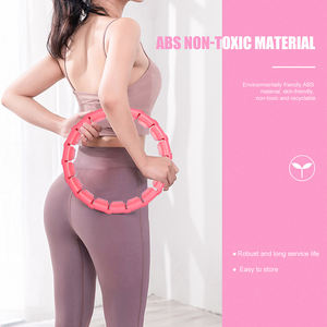 Wholesale Manufacture Gym Fitness Equipment Waist Abdomen <strong>Exercise</strong> Smart Weighted Hula Ring <strong>Hoop</strong> <strong>with</strong> Weighted <strong>Ball</strong> - Product Image 2