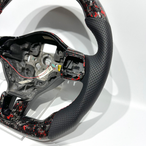 <span class=keywords><strong>Volante</strong></span> Deportivo de Fibra de Carbono Forjado Rojo LED Directo de Fábrica con Cuero Perforado para MK6 MK4 <span class=keywords><strong>Golf</strong></span> R <span class=keywords><strong>GTI</strong></span> GTS GTD GTE Polo <span class=keywords><strong>GTI</strong></span> - Product Image 3