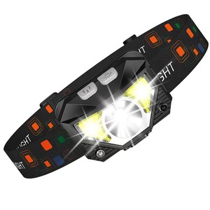 Lampe frontale LED rechargeable super lumineuse, étanche IPX4, pour le camping, la randonnée et la pêche - Product Image 1