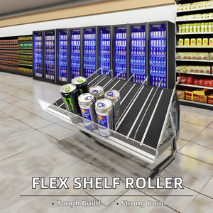 Sistema de Empuje por Gravedad para Botellas, Exhibidores de Bebidas en Tiendas Minoristas, Empujador de Estantes, Deslizadores de Rodillos para Refrigeradores y Congeladores - Product Image 6