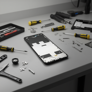 Scocca Anteriore Nera in ABS per Huawei P Smart 2021 PPA-LX2 - Product Image 3