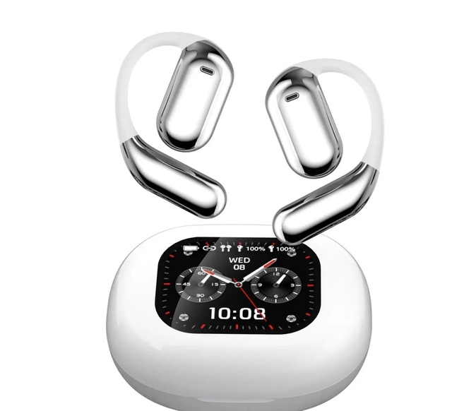 Real Time Translation Earbuds with 144 Languages AI Translating Earphone with LCD Touch Screen Ear Buds Headphone