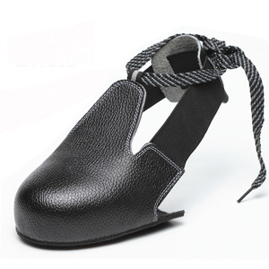 SD001-1 Vente en gros usine Chaussures de sécurité antidérapantes en cuir de vachette, taille unique, avec embout en acier pour visiteurs - Product Image 1