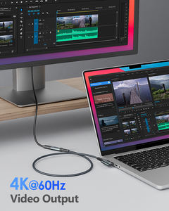 Cable USB de Carga Rápida SUNGUY Tipo-C de 100W 5A para Teléfono Móvil y Banco de Energía, Fabricado con Nylon y Aluminio Ecológicos, Venta al Por Mayor de Fábrica - Product Image 2