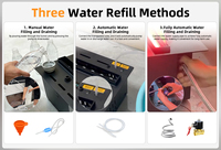 Cheminée à vapeur simulée intégrée avec application/contrôle Wi-Fi, flamme LED personnalisable, taille sur mesure, atomisation, économie d'énergie